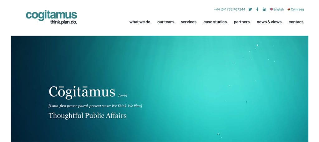 Cogitamus 2020 redesign homepage announcement